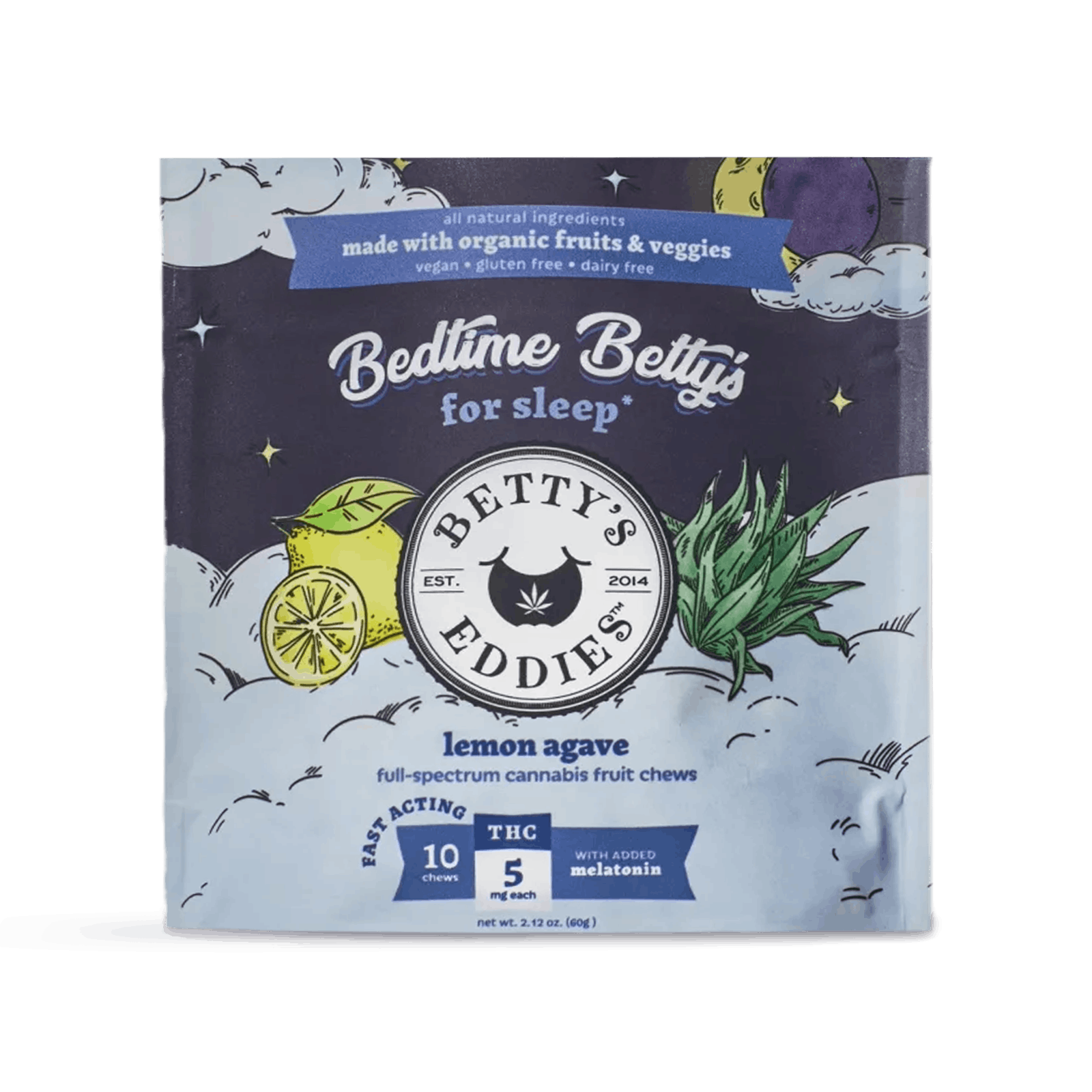 Bedtime Betty's Lemon Agave Chews 10 pack