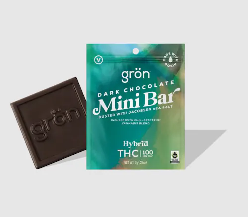 Dark Chocolate Mini Bar – THC – Hybrid-2