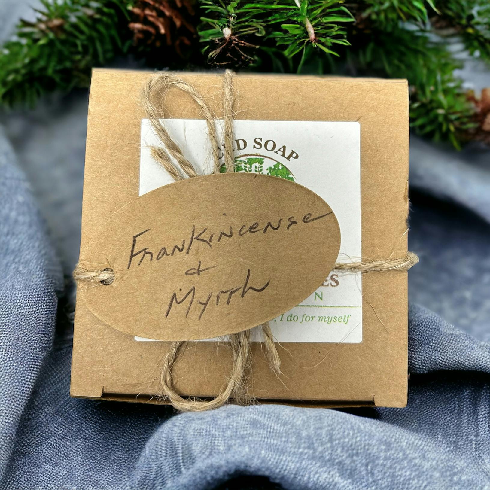 HER MANY VOICES - HANDMADE CBD SOAPS - FRANKINCENSE AND MYRRH - 50MG