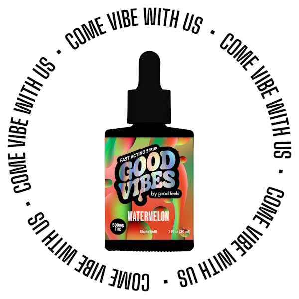 Watermelon (H) - 500mg Fast-Acting Cannabis Syrup - Good Vibes