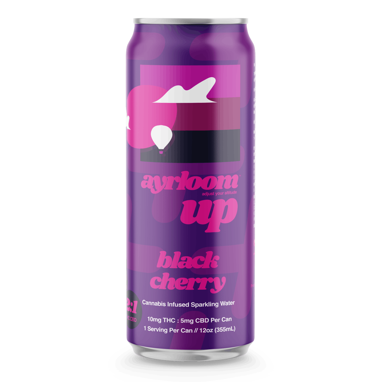 Ayrloom-UP Infused Beverage 2:1 10mg THC 5mg CBD V,GF- Black Cherry-2