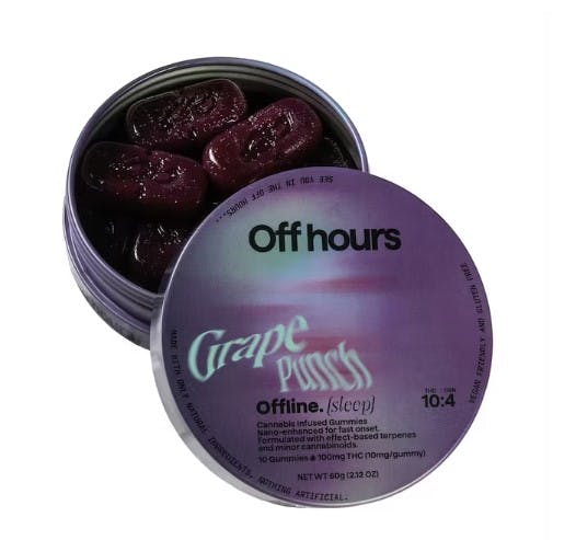 Off Hours - Offline (Sleep) Grape Punch - 100mg 10pk