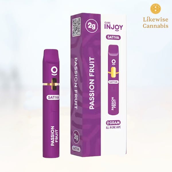 PASSION FRUIT 2G OIL DISPOSABLE - CURE INJOY | Likewise Cannabis Craft