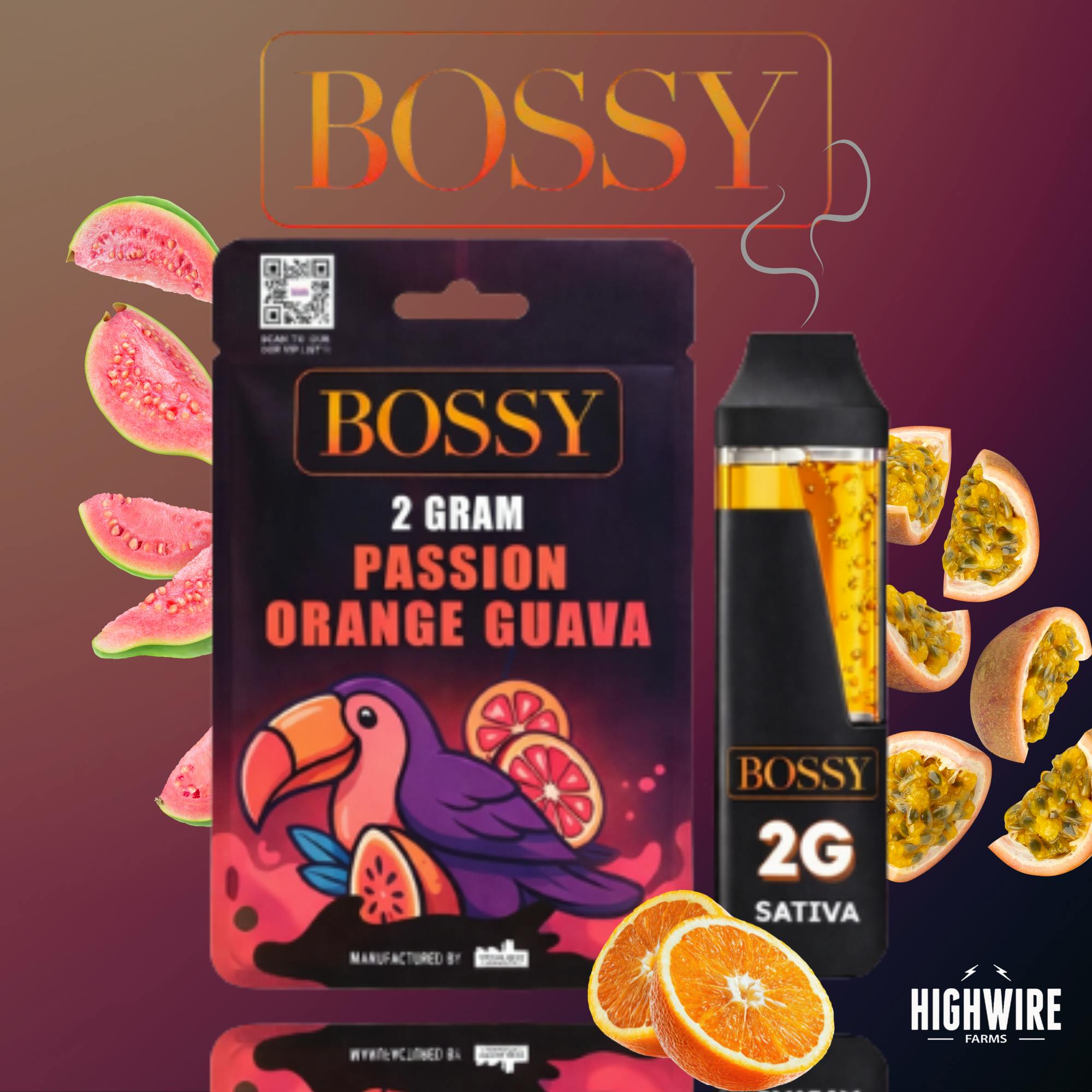 Bossy | Passion Guava | 2G Disposable
