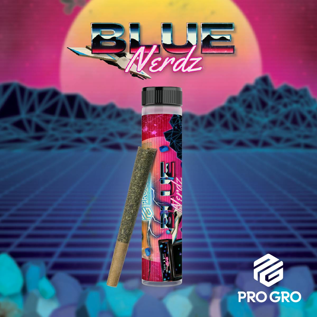 Pro Gro - 1g Preroll - Blue Nerdz