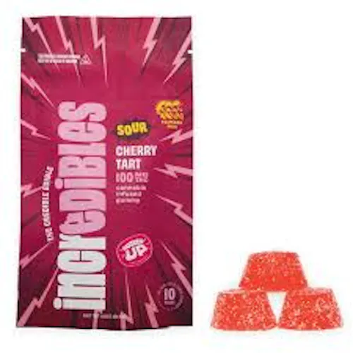 Fast Acting Sour Cherry Tart | Gummies | 20 pack | 100mg THC-1