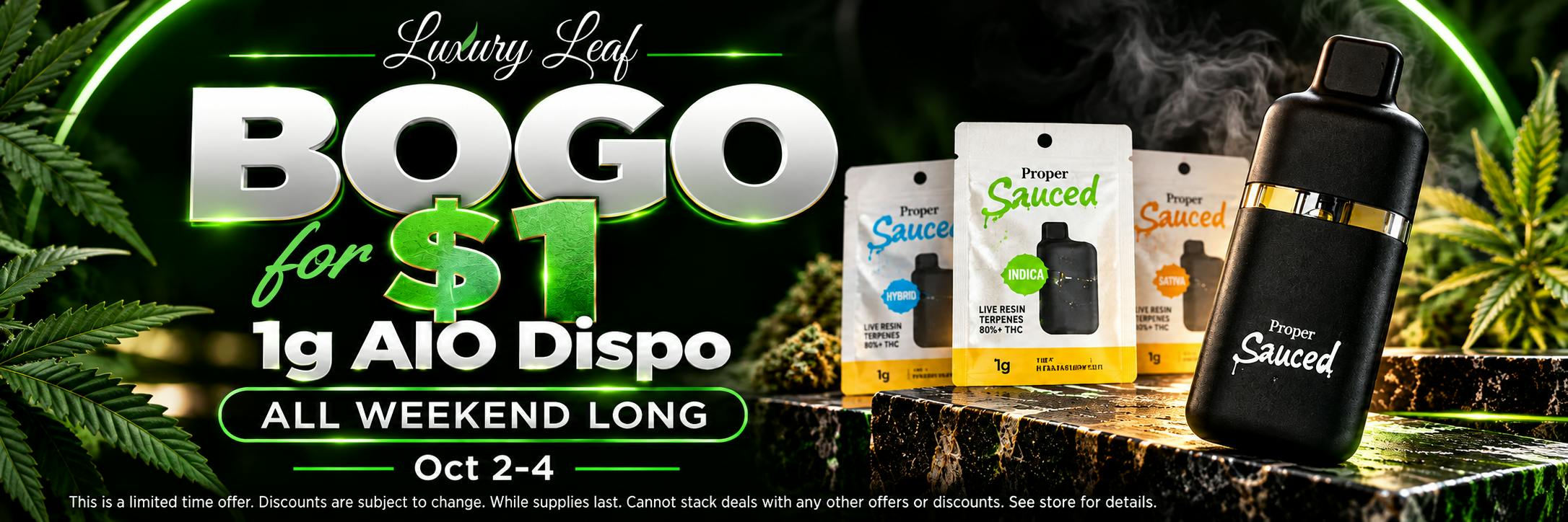 Luxury Leaf Proper BOGO
