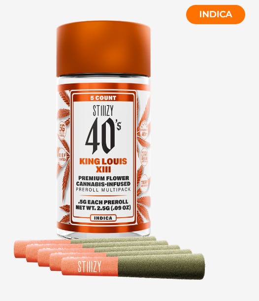 Stiiizy 40's King Louis XIII Infused Pre roll Pack