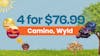4 for $76.99 - Camino and Wyld Gummies