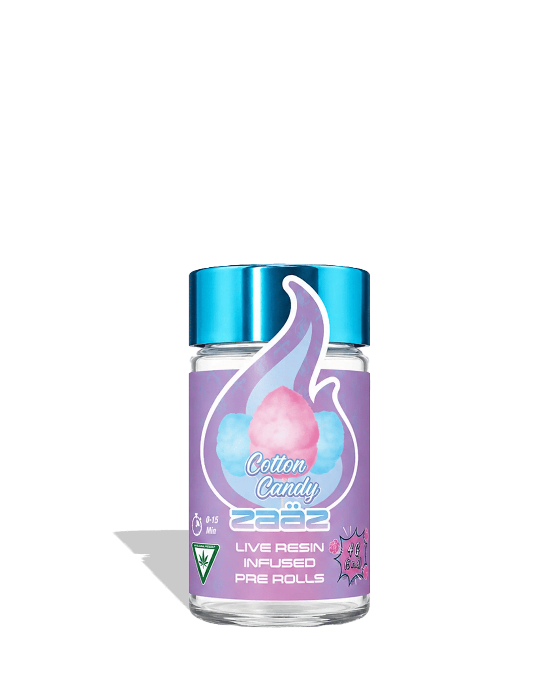 Zaaz - 5-Pack .8g Infused Prerolls - Cotton Candy
