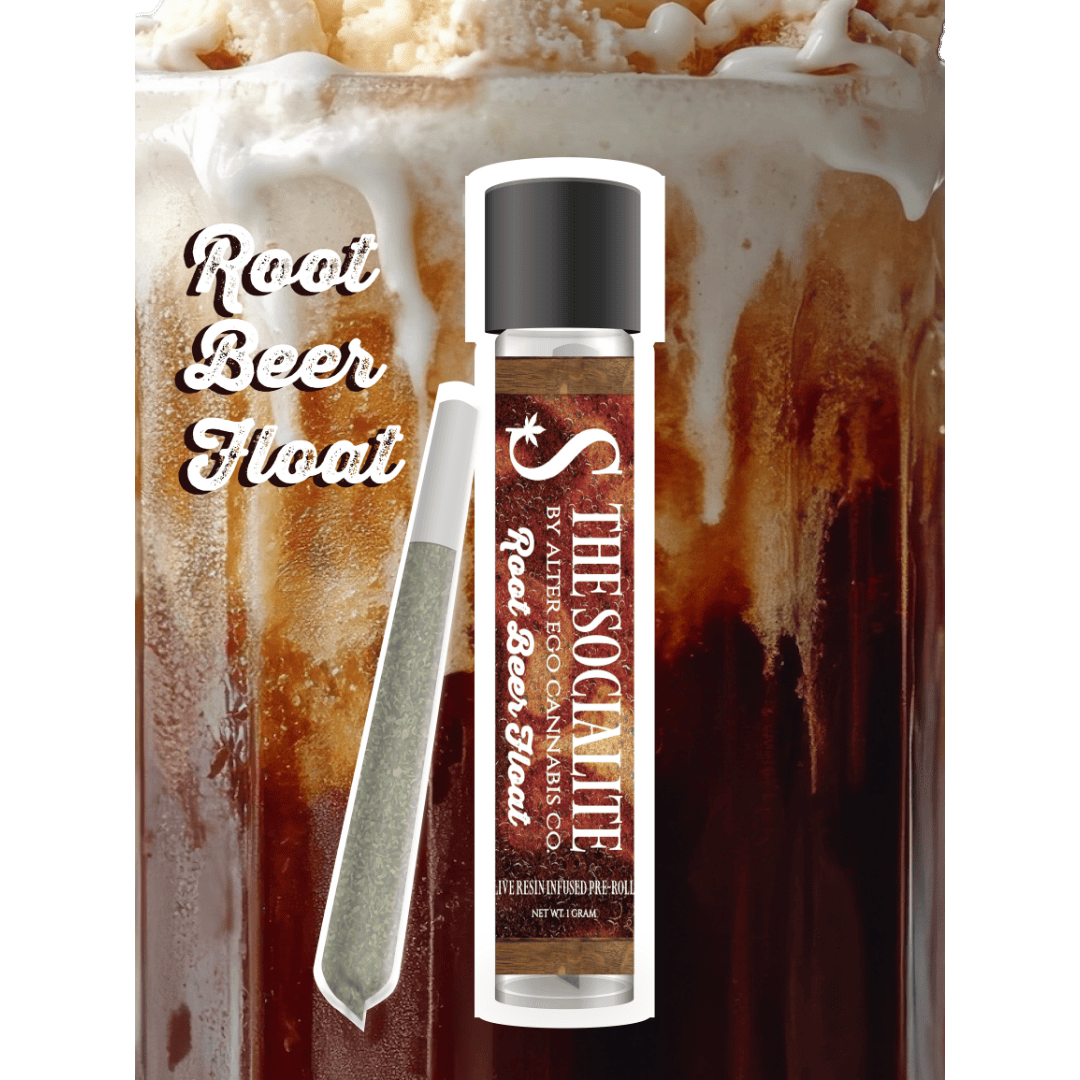 The Socialite by Alter Ego The Socialite Live Resin Infused Preroll |  Rootbeer Float