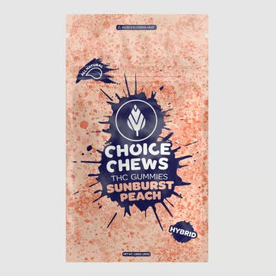 Product: Choice | Gummies - Sunburst Peach - 200mg