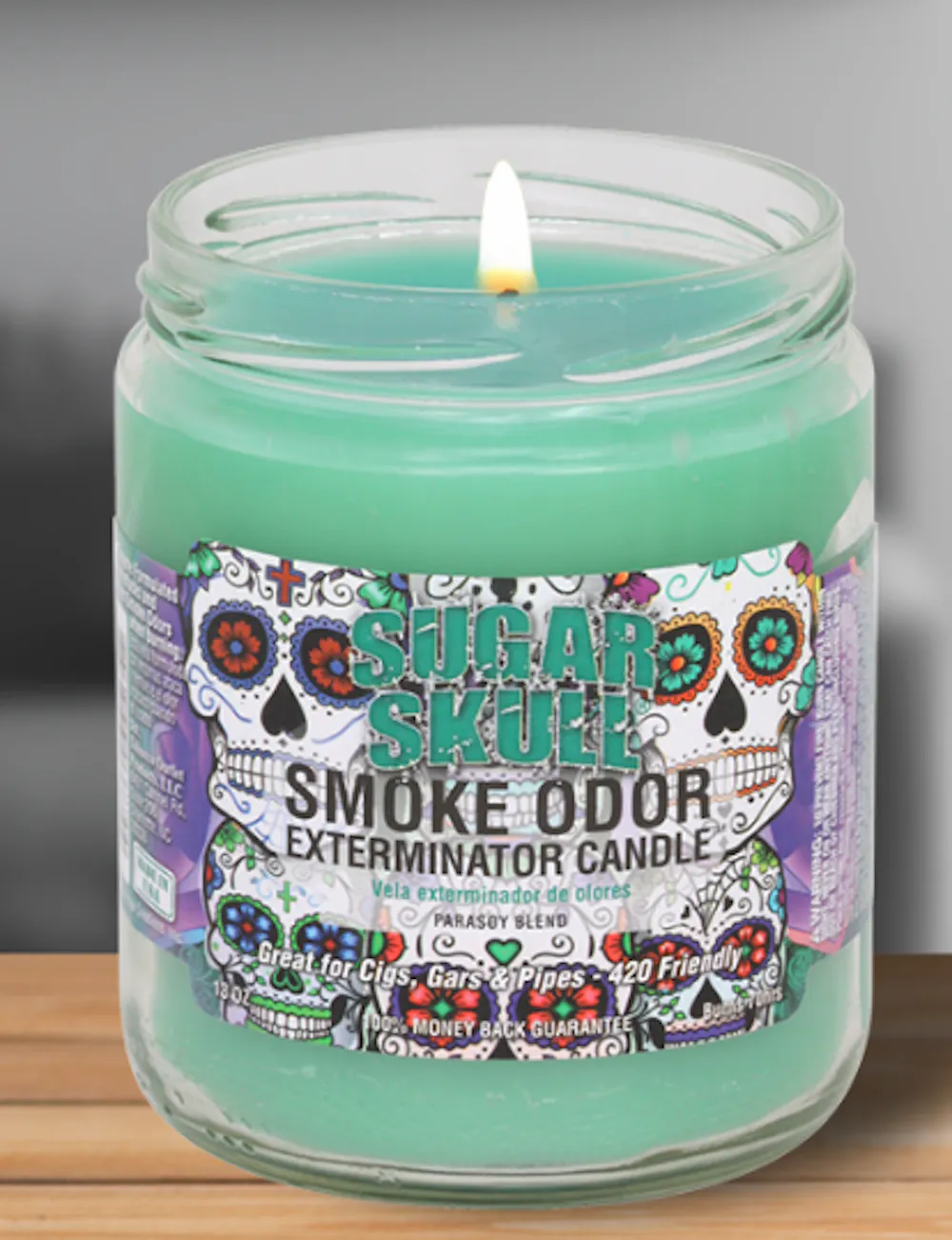 Product Smoke Odor Eliminating Candle 13oz SUGAR SKULL