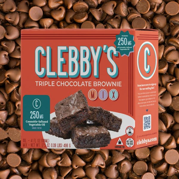 Triple Chocolate Brownie (H) - 250mg Brownie Mix - Clebby's