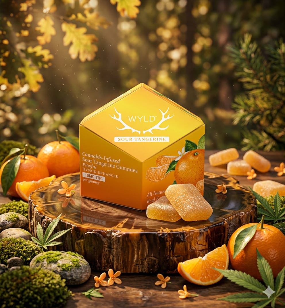 Product Wyld | Sour Tangerine | Hybrid Enhanced Gummies | 10ct | 100mg