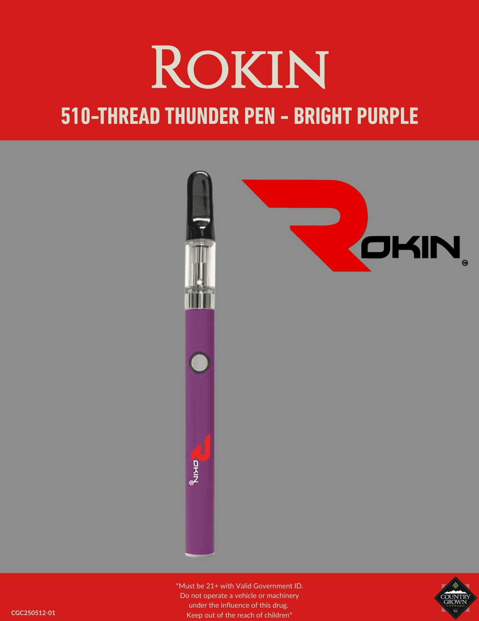 Rokin Thunder Pen - Red