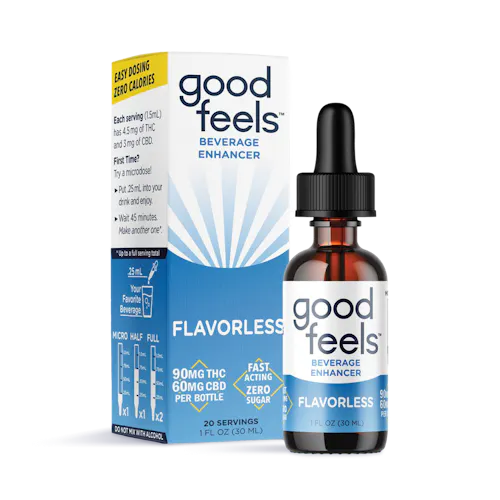 Good Feels 2:1 THC:CBD Beverage Enhancer Flavorless 30mL-active