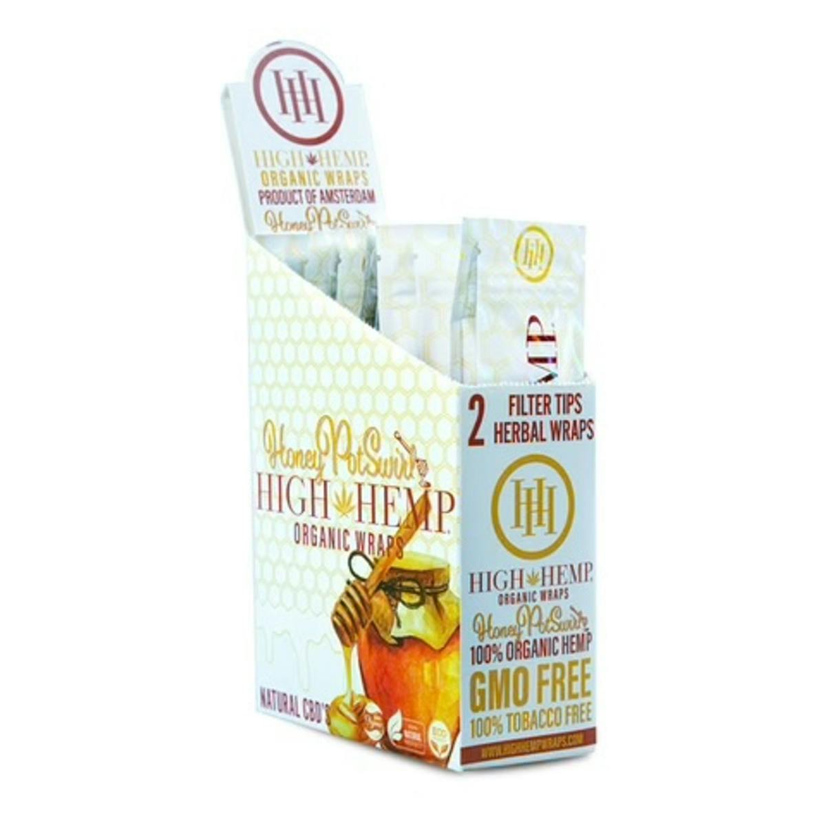 Photo of High Hemp Wraps | Organic Honey Pot Swirl | 2pk