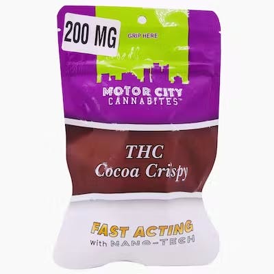 Product: MOTORCITY CANNABITES | COCOA CRISPY - FAST ACTING | 200MG