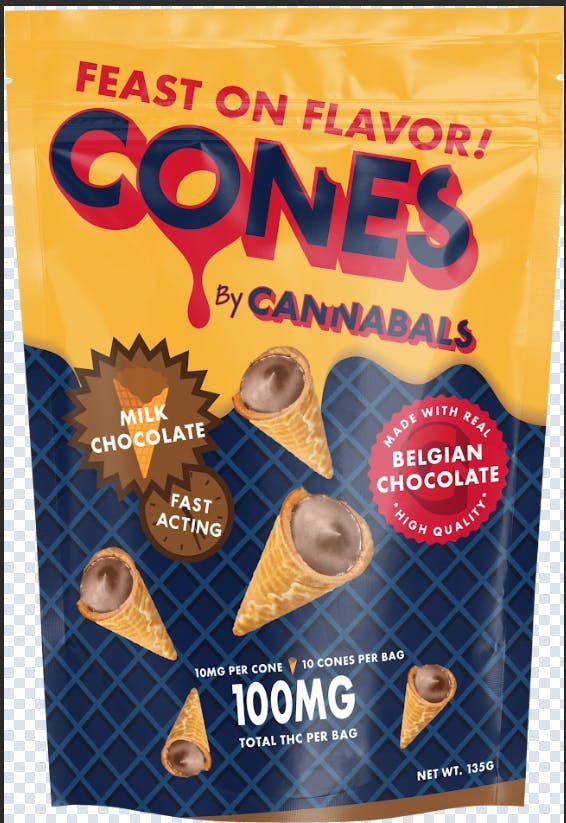 Cannabals | Milk Chocolate | Cones | 100mg THC (10pc) Cannabals