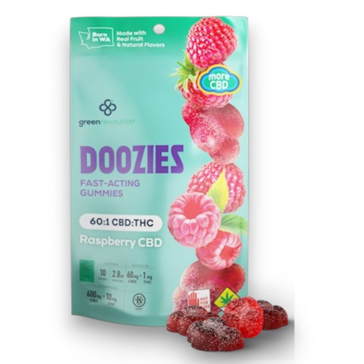 Doozies: CBD 60:1 Raspberry - 10pk 610mg