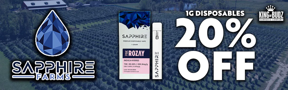 Sapphire Farms - 1g Disposable - 20 Percent All DIsposables