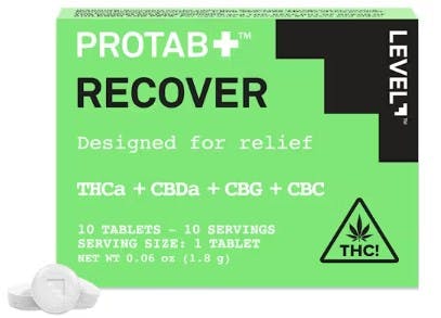 LEVEL | Recover Protab THC+THCa+CBDa+CBG+CBC | Tablets 10pk | 10mg