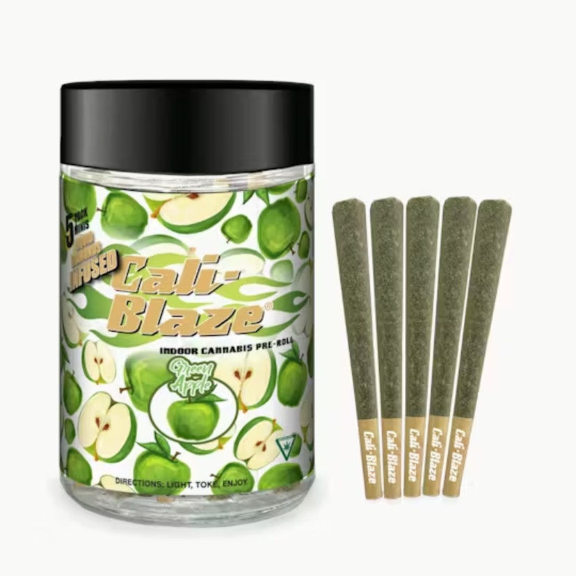 Cali Blaze - Green Apple 5pk Infused PR