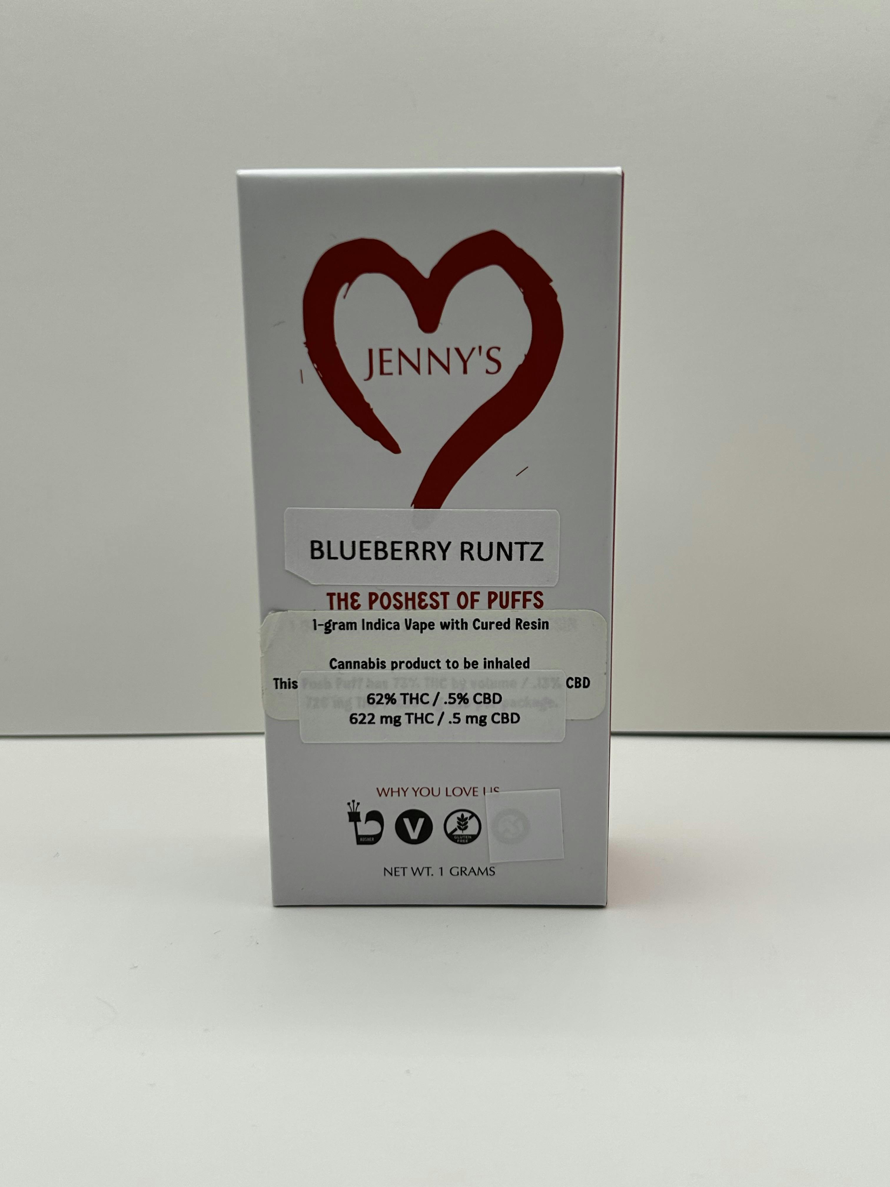 Photo of Jenny’s – Blueberry Runtz Posh Puff