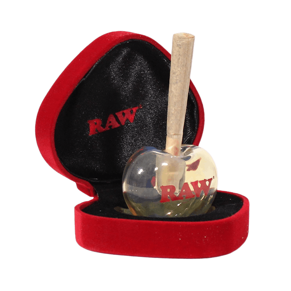RAW Glass Heart Cone Holder