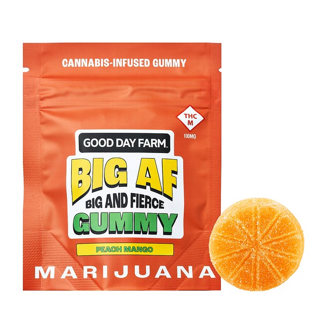GDF: Big AF Gummies | Peach Mango | 100mg | 1pk | GDF - St. Louis