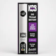 KOB - 510 Battery - White (Led Smart Screen) - ACCESSORIES by King of Budz at King of Budz