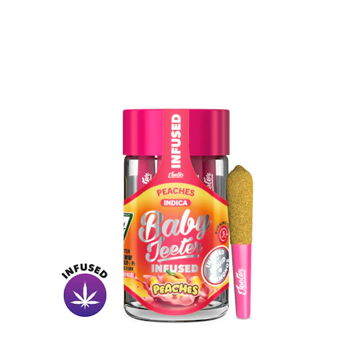 Peaches Baby Jeeter Infused Pre-Roll 5-pack | 2.5g