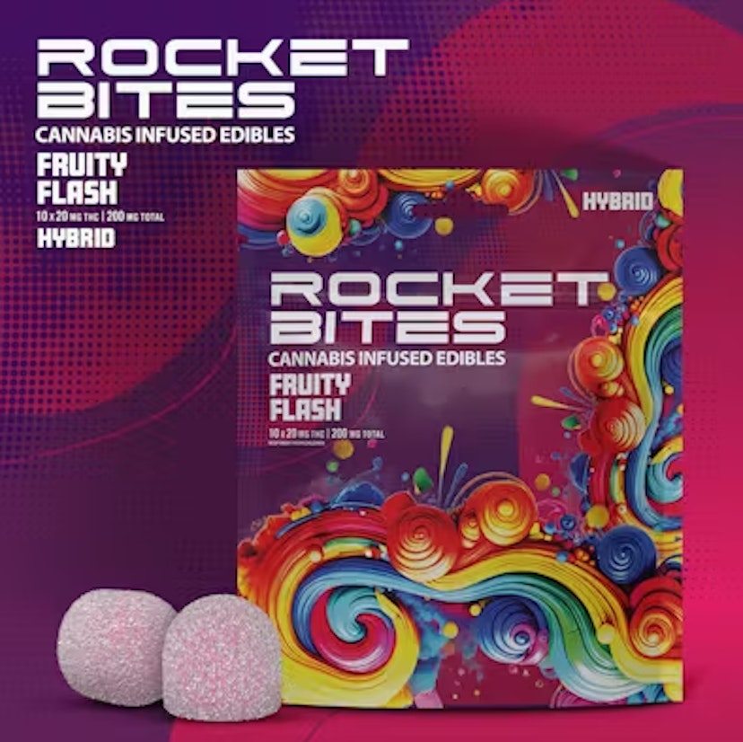 Rocket Bites | 200mg Gummies | Fruity Flash