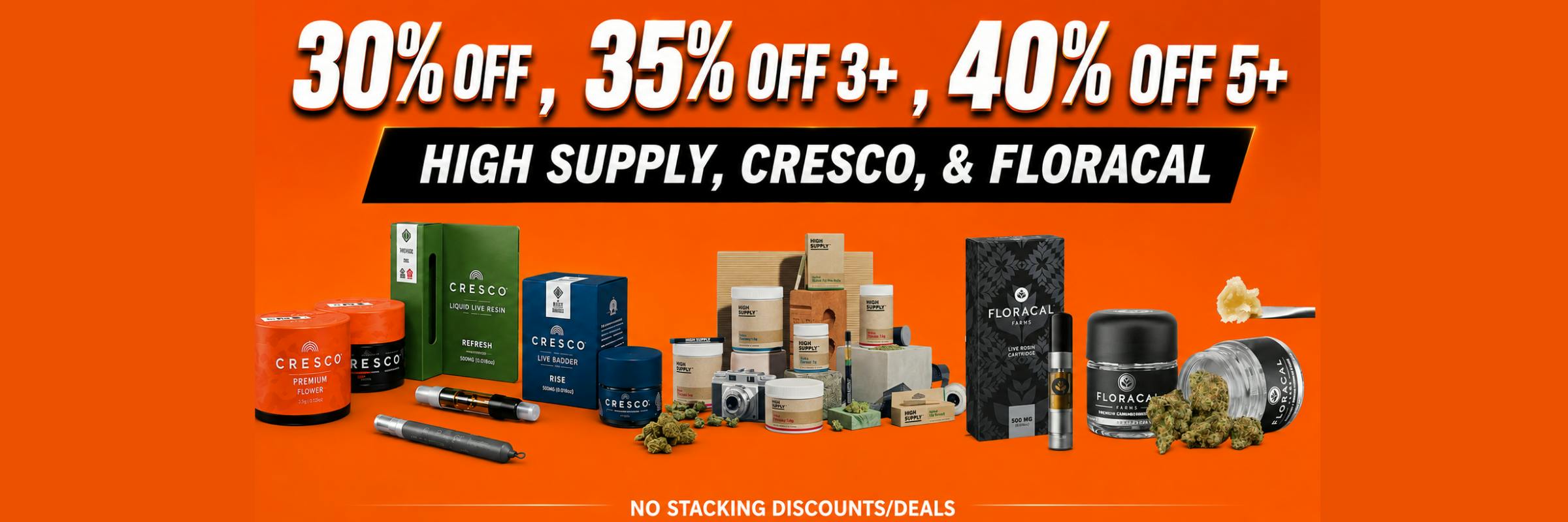 SAVE UP TO 40% ON CRESCO, HIGH SUPPLY, & FLORACAL AT SEVEN POINT.