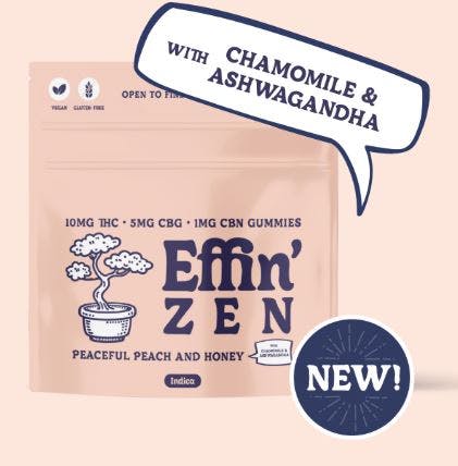 Effin' Peaceful Peach 10:5:1 THC:CBG:CBN | 20pk | 160mg