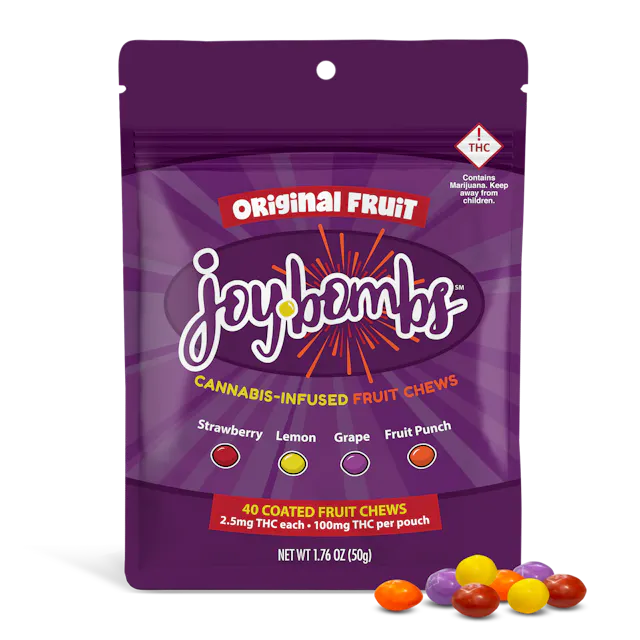 Joy Bombs by Joyibles Joyibles Joy Bombs Original 40pk/100mg (hybrid, candy, 2.8g)