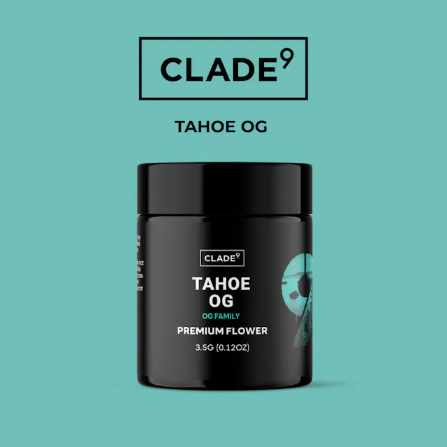 Clade9 Flower Tahoe OG 3.5g (indica, whole flower)