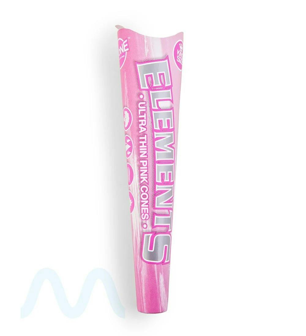 Elements Ultra Thin Pink Cones 1 1/4 | 6pk