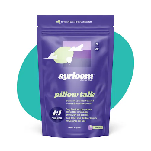 Ayrloom Up Pillow Talk Blueberry Lavender 2:1 (THC:CBN) 10mg 10pk-1