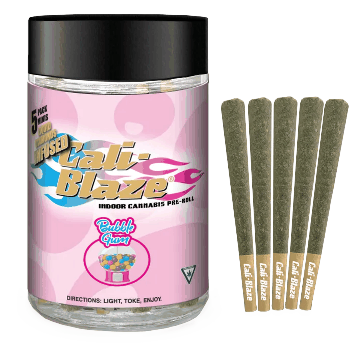 Bubble Gum Liquid Diamond Pre-Roll 5-Pack | 3.5g