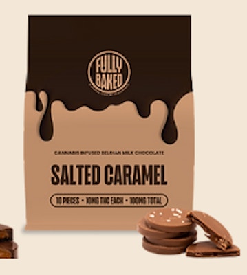 Product IKT Fully Baked - Salted Caramel Discs 100mg