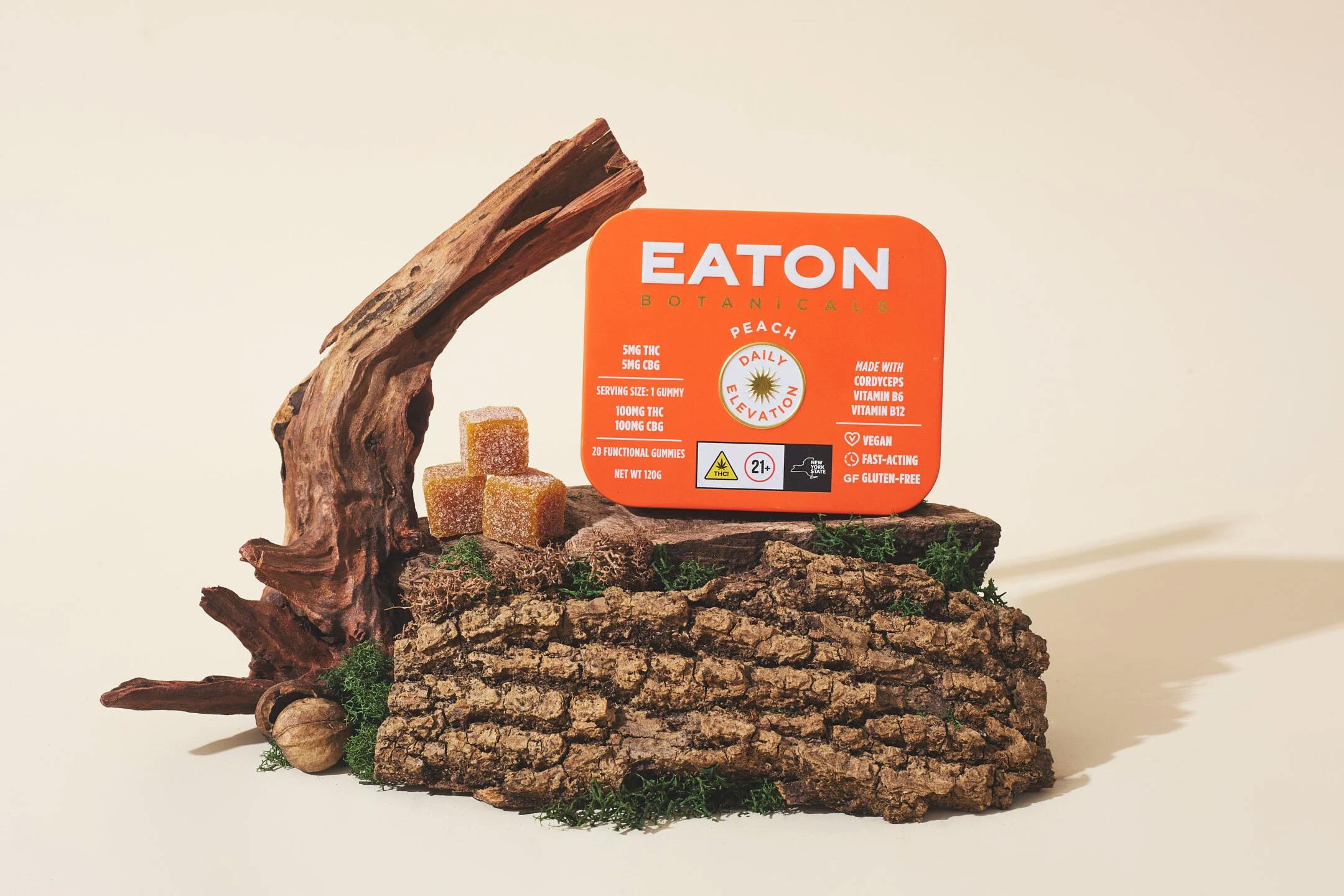Eaton Botanicals | Peach | Gummies | 100mg