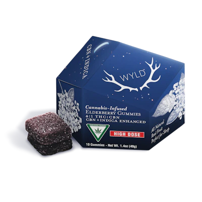 200mg | Elderberry 4:1 CBN Indica Enhanced Gummies