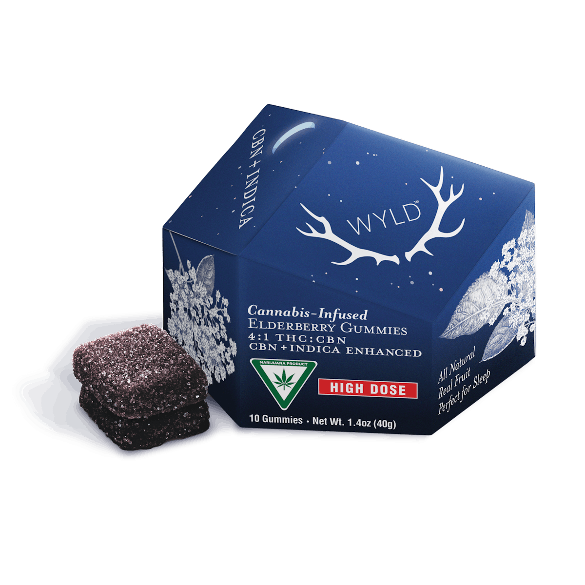 Photo of 200mg | Elderberry 4:1 CBN Indica Enhanced Gummies