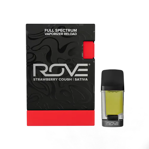 Rove Premier Strawberry Cough Live Resin Vape Reload Pod 1000mg-active