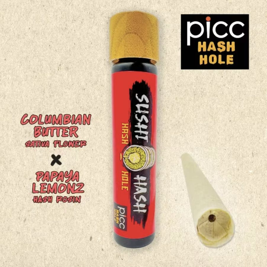 Product Sushi Hash Hole | Columbian Butter x Papaya Lemon Rosin (S) Picc