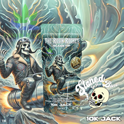 Stoned to the Bone - 1.3g Live Rosin Infused Preroll - 10k Jack - PRE_ROLLS by Stoned to the Bone at King of Budz