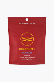 Dragonfly - 100mg Gummies Cluster - Blue Razz