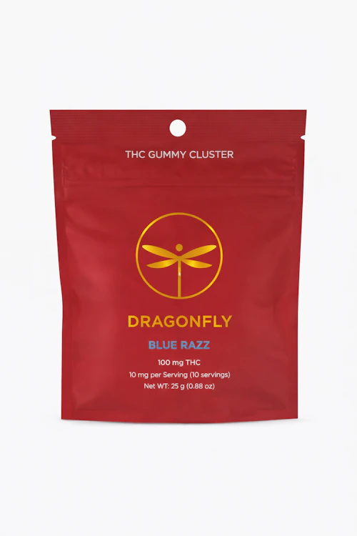 Dragonfly - 100mg Gummies Cluster - Blue Razz